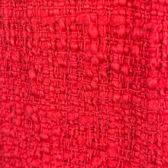 Alfani Womens Zip Front Jacket Size 12 Poppy Red Career Blazer Weekend Travel - Picture 3 of 9